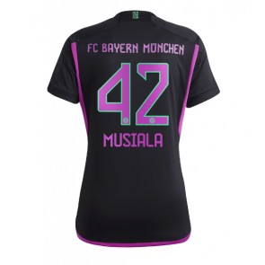 Bayern Munich Jamal Musiala #42 Bortatröja Kvinnor 2023-24 Kortärmad